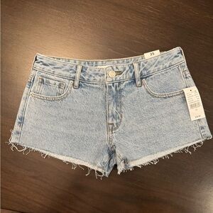 PACSUN Low Rise Denim Shorts Size 25 Brand New with Tags